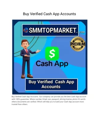 Buy Verified Cash App Accounts