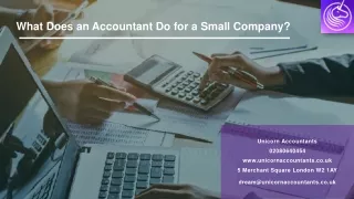 What Does an Accountant Do for a Small Company?