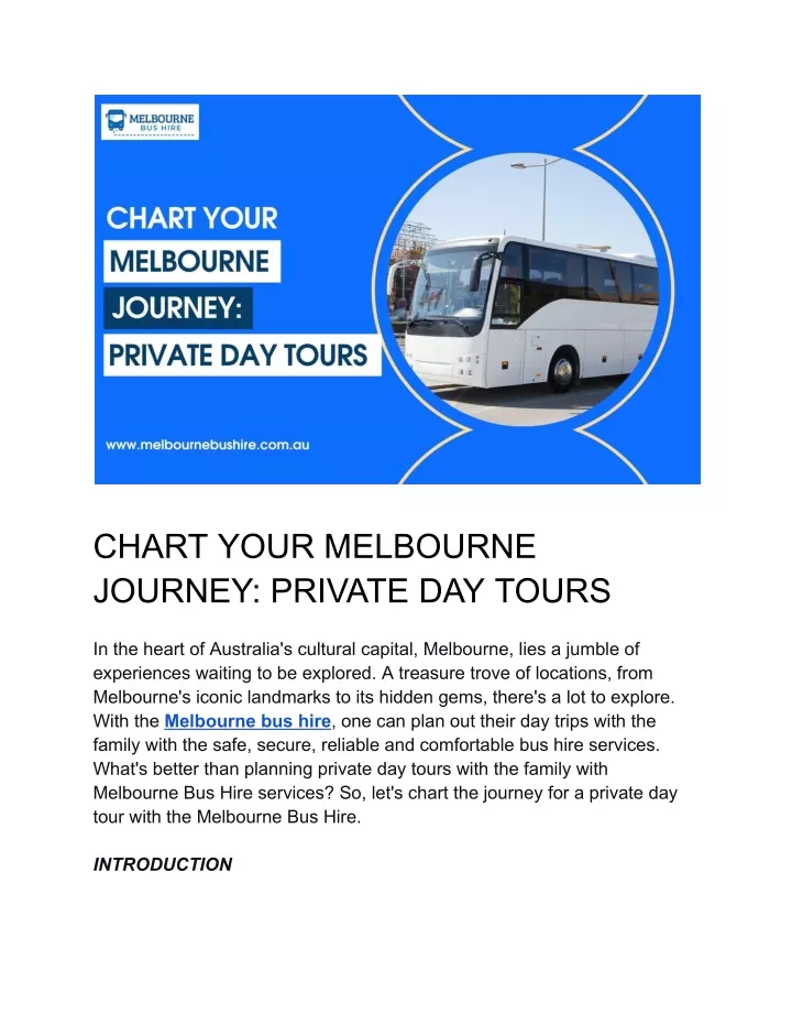 chart your melbourne journey private day tours