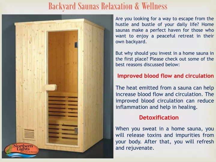 backyard saunas relaxation wellness
