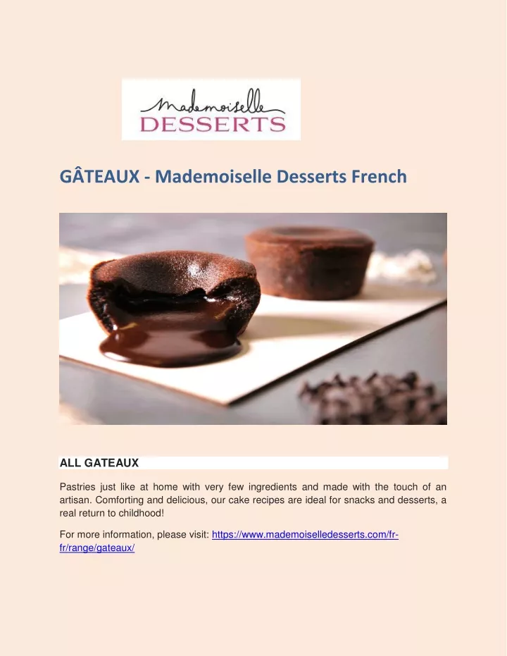 g teaux mademoiselle desserts french