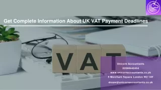 Get Complete Information About UK VAT Payment Deadlines