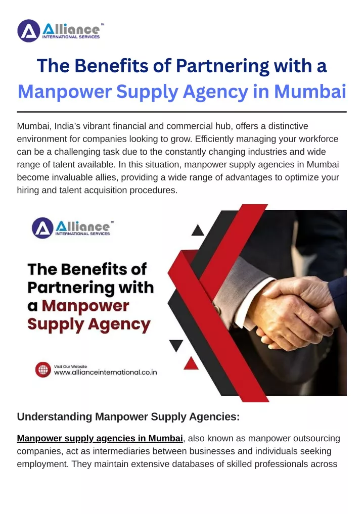 the benefits of partnering with a manpower supply