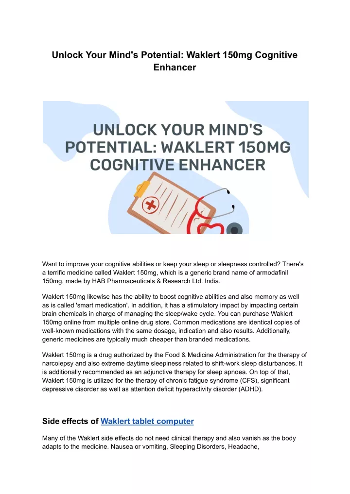 unlock your mind s potential waklert 150mg