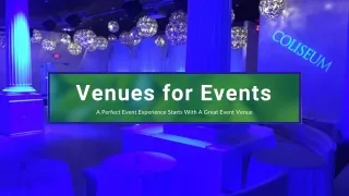 venues for events a perfect event experience