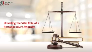 Unveiling the Vital Role of a Personal Injury Attorney
