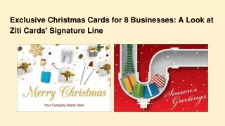 Exclusive Christmas Cards for 8 Businesses A Look at Ziti Cards' Signature Line