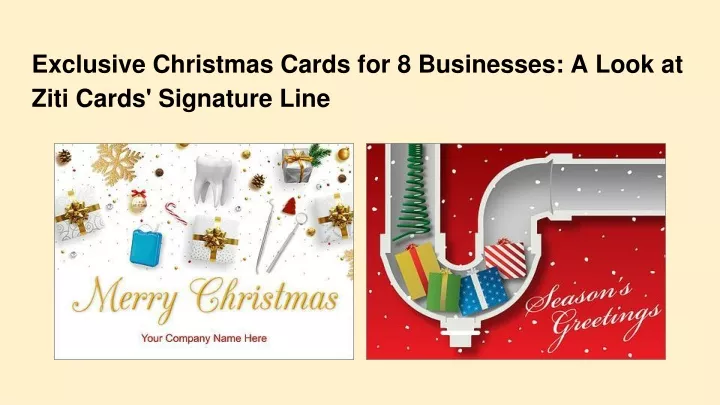 exclusive christmas cards for 8 businesses a look at ziti cards signature line