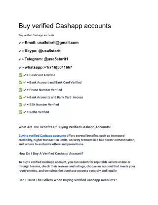 Buy verified Cashapp accounts (2)