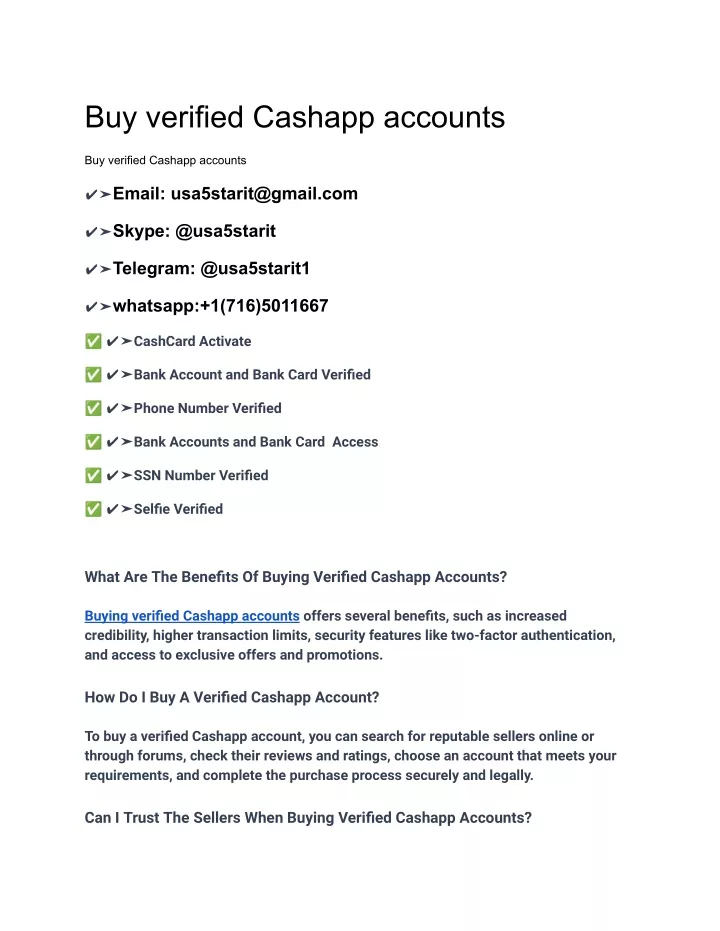 buy verified cashapp accounts