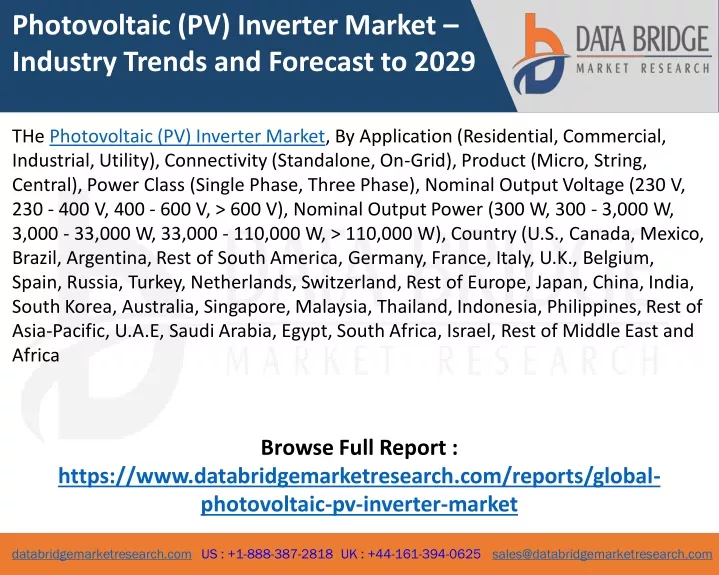 photovoltaic pv inverter market industry trends