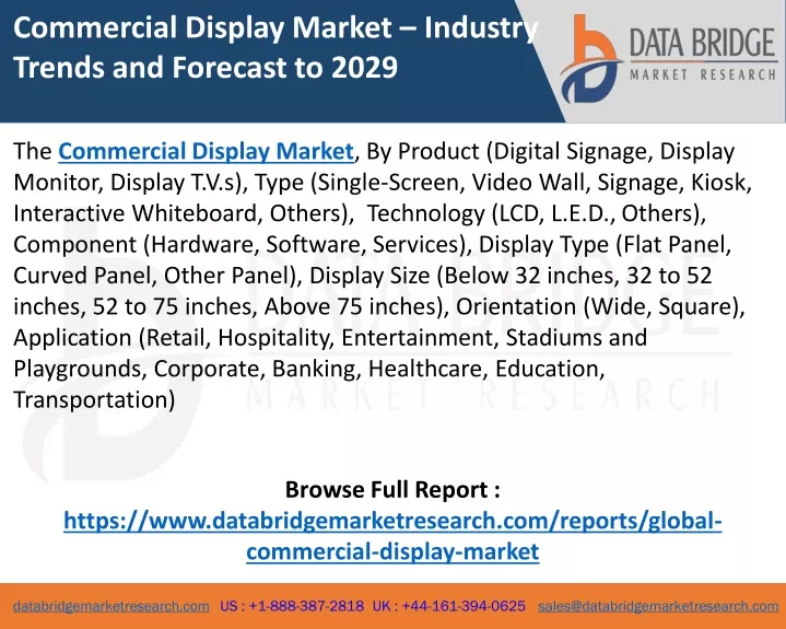 commercial display market industry trends