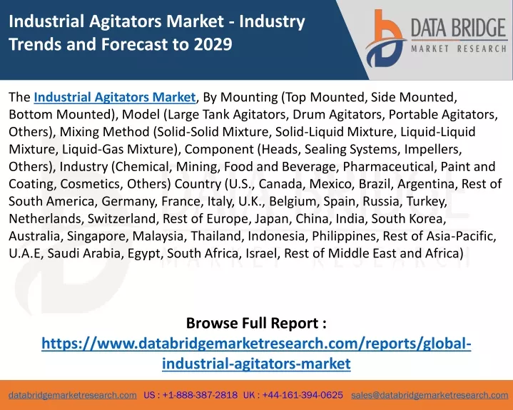 industrial agitators market industry trends