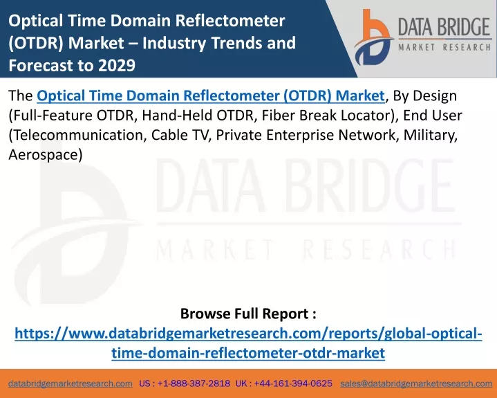 optical time domain reflectometer otdr market