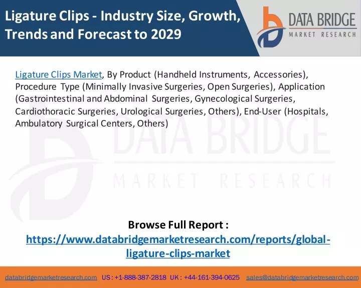 ligature clips industry size growth trends