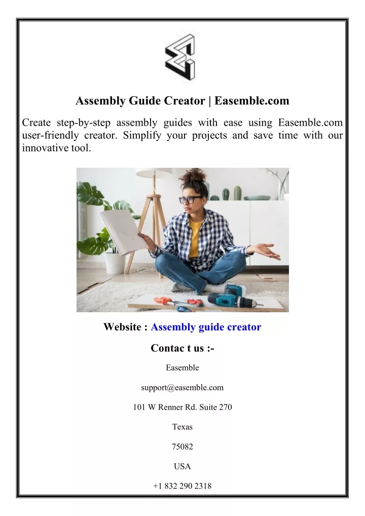 assembly guide creator easemble com