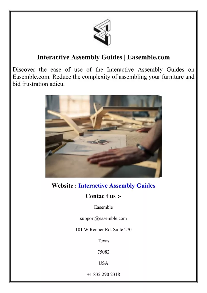 interactive assembly guides easemble com
