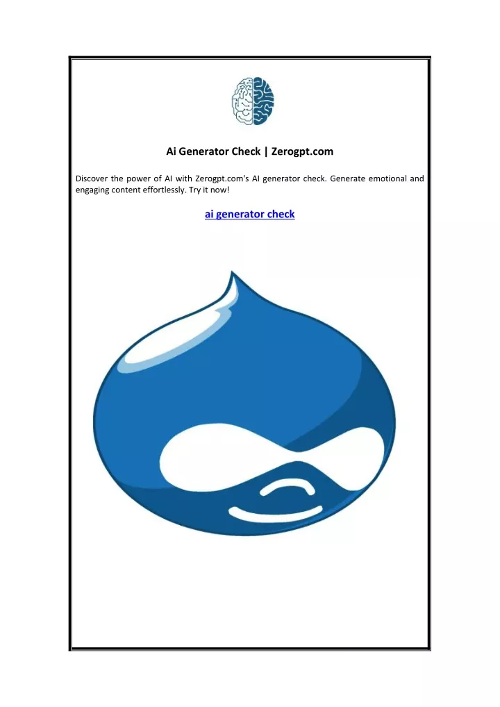 ai generator check zerogpt com