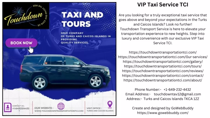 vip taxi service tci