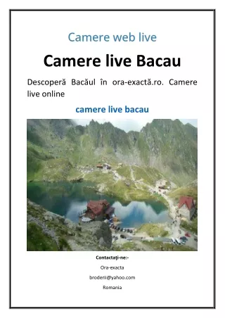 camere live bacau live online camere live bacau