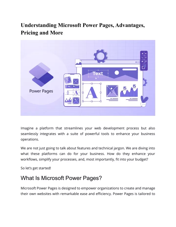 understanding microsoft power pages advantages