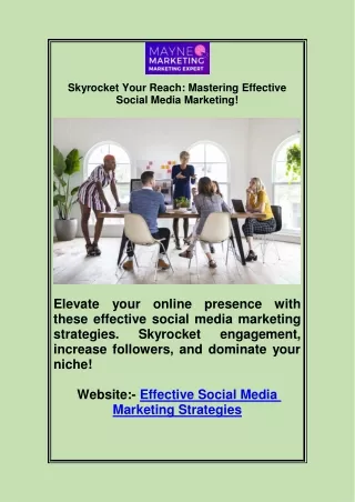 Effective Social Media Marketing Strategies