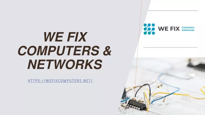 we fix computers networks