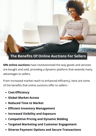 The Benefits Of Online Auctions For Sellers