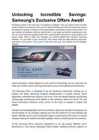 Unlocking Incredible Savings_ Samsung's Exclusive Offers Await