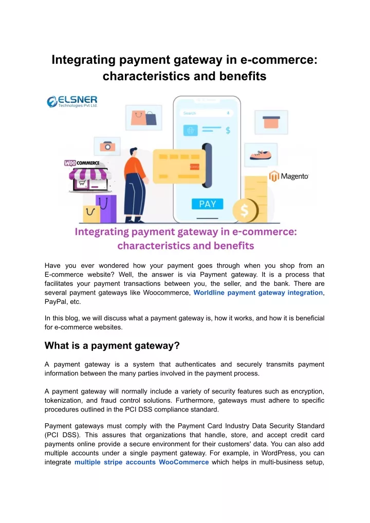 integrating payment gateway in e commerce