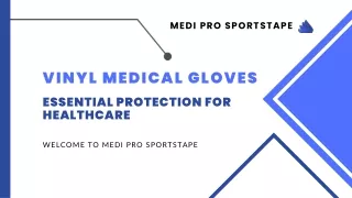 Vinyl Medical Gloves by Medi Pro Sportstape