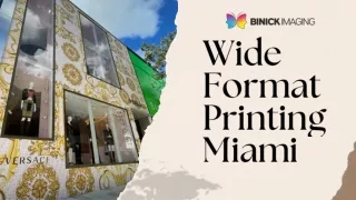 Wide Format Printing Services in Miami | Binick Imaging