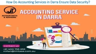 How Do Accounting Services in Darra Ensure Data Security