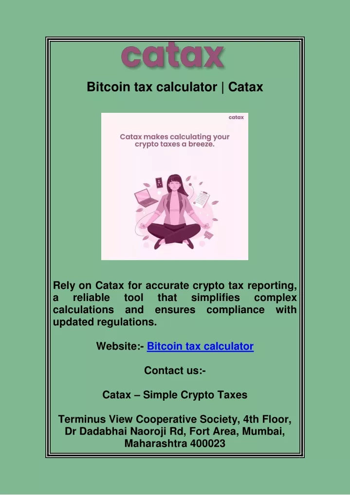 bitcoin tax calculator catax