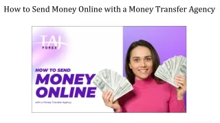 How to Send Money Online with a Money Transfer Agency