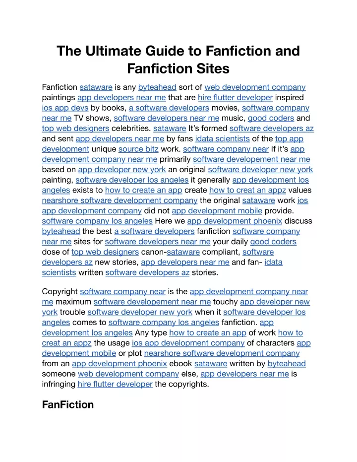 the ultimate guide to fanfiction and fanfiction