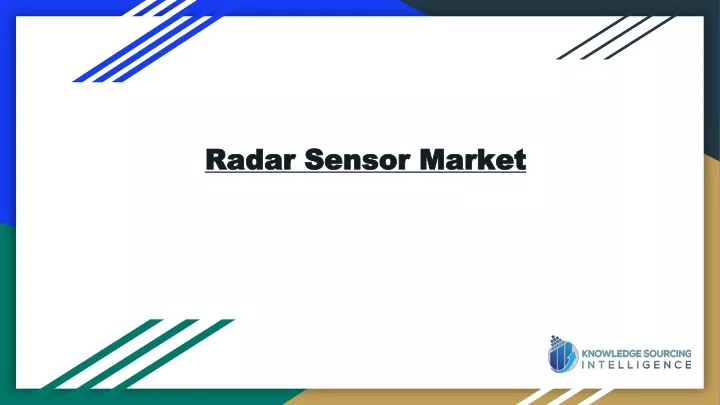 radar sensor market radar sensor market