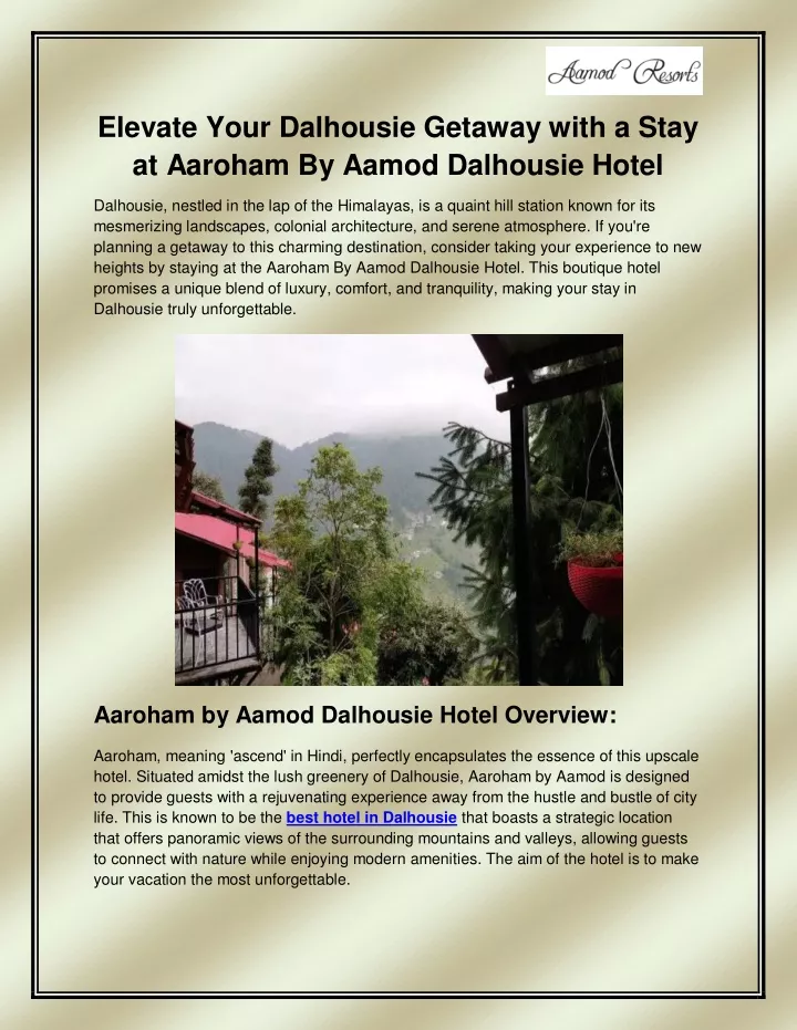 elevate your dalhousie getaway with a stay