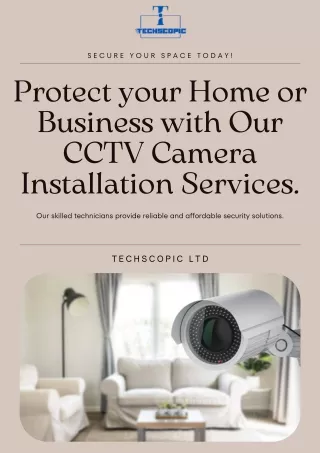 CCTV Camera Installation |Techscopic Ltd