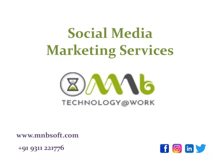 social media marketing services