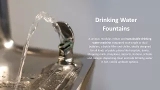 drinking water fountains