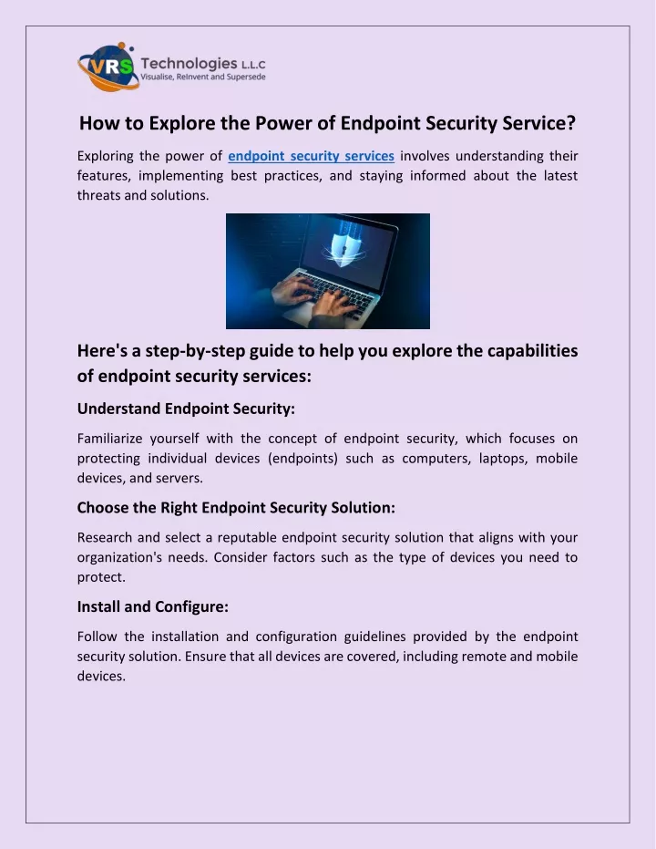 how to explore the power of endpoint security