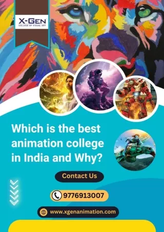 Which is the best animation college in India and Why