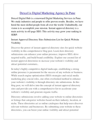 Dexcel is Digital Marketing Agency In Pune