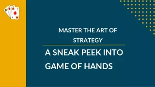 Craft Your Victory: Unleash Your Strategy in Game of Hands