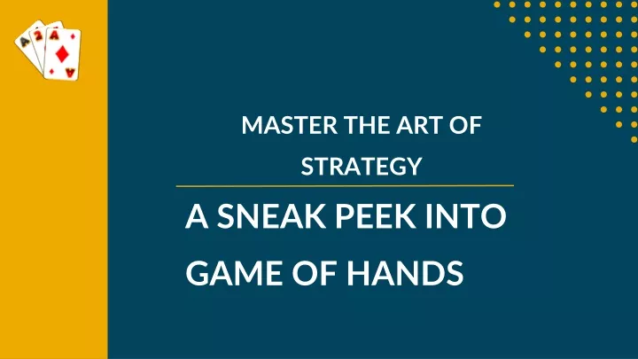 master the art of strategy a sneak peek into game
