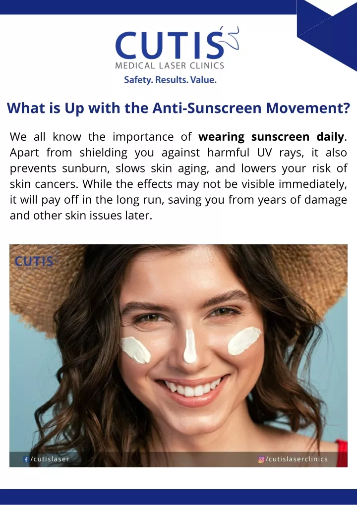 what is up with the anti sunscreen movement