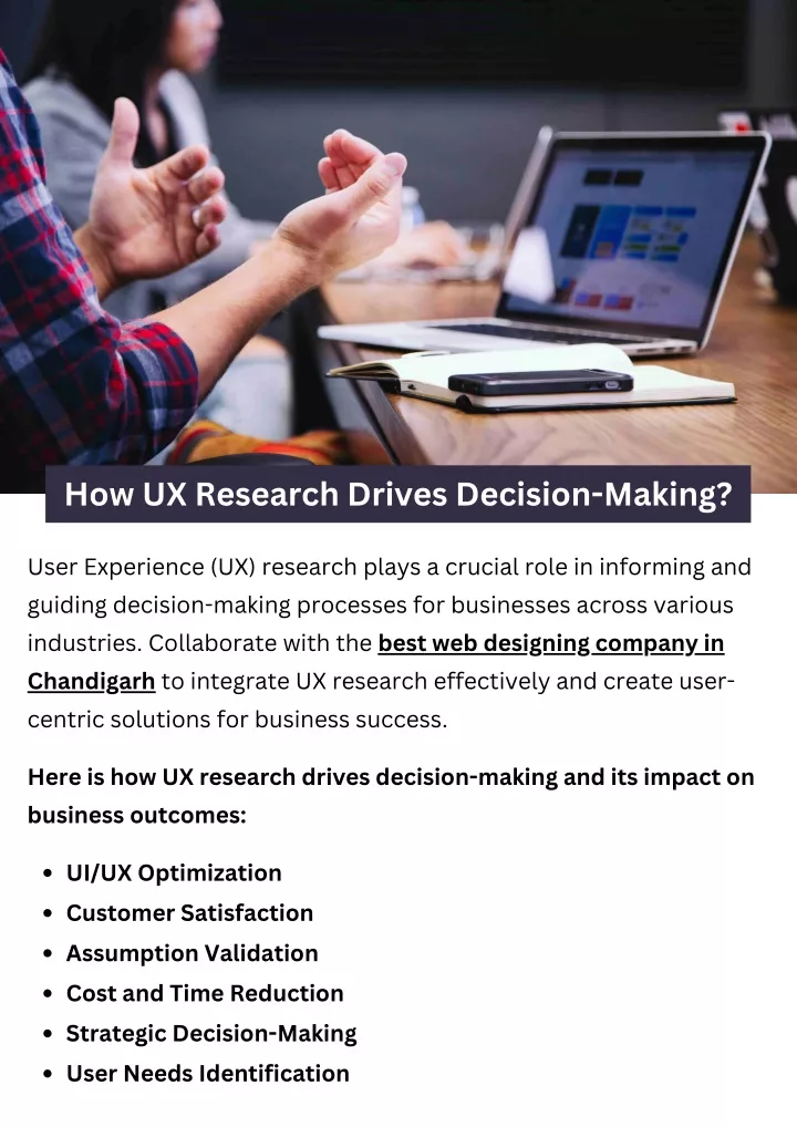 how ux research drives decision making