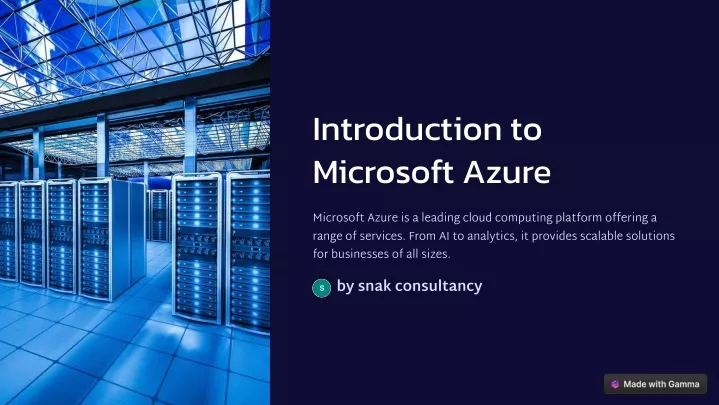 introduction to microsoft azure