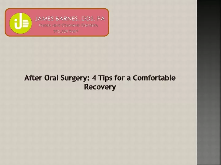 after oral surgery 4 tips for a comfortable